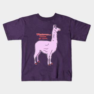 Llama Go Now Kids T-Shirt